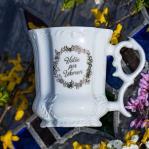 votes for women porcelain mug spring