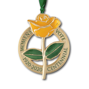 Centennial Rose Women's Suffrage Ornament